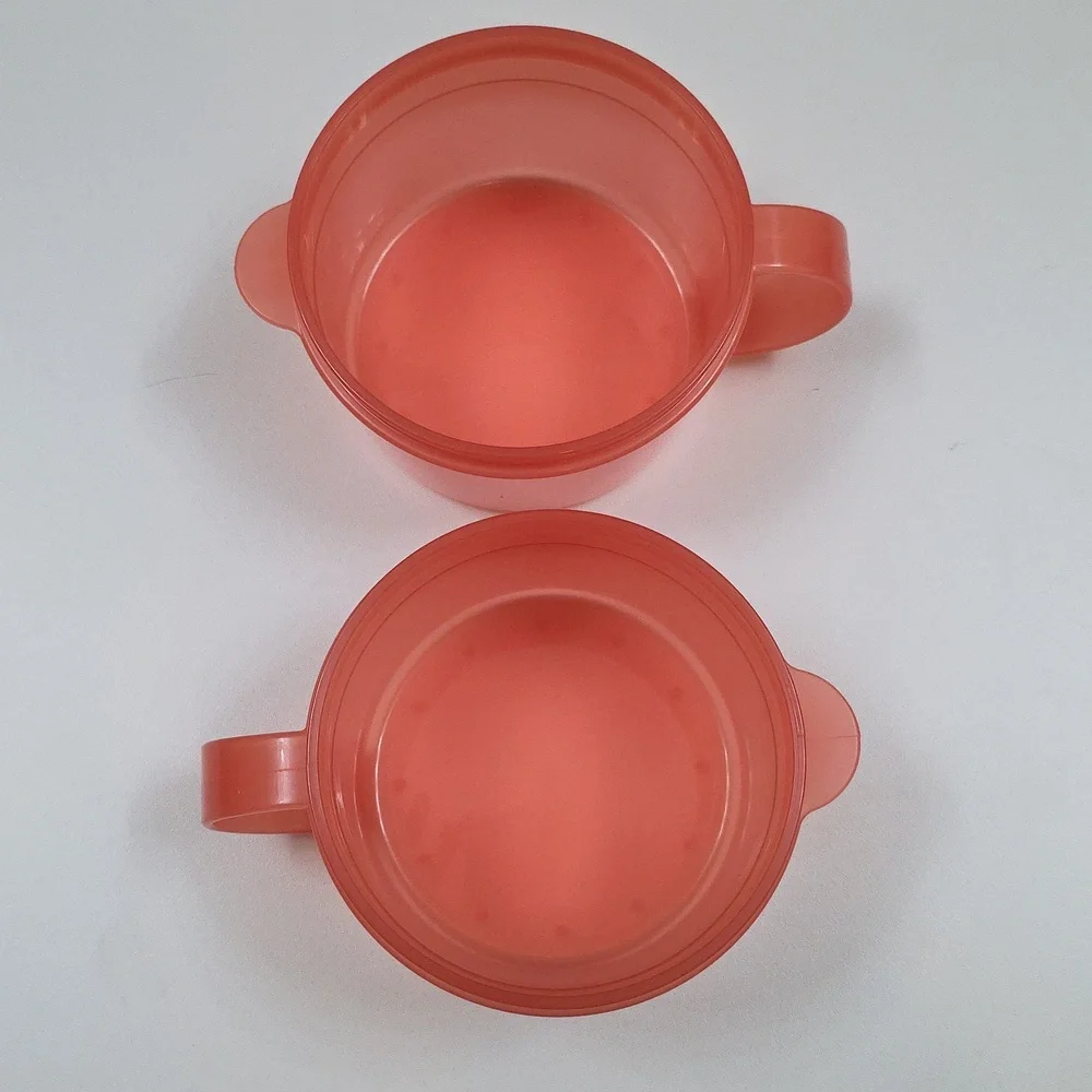 Tupperware Soup Mugs with Lids - Set Of 2